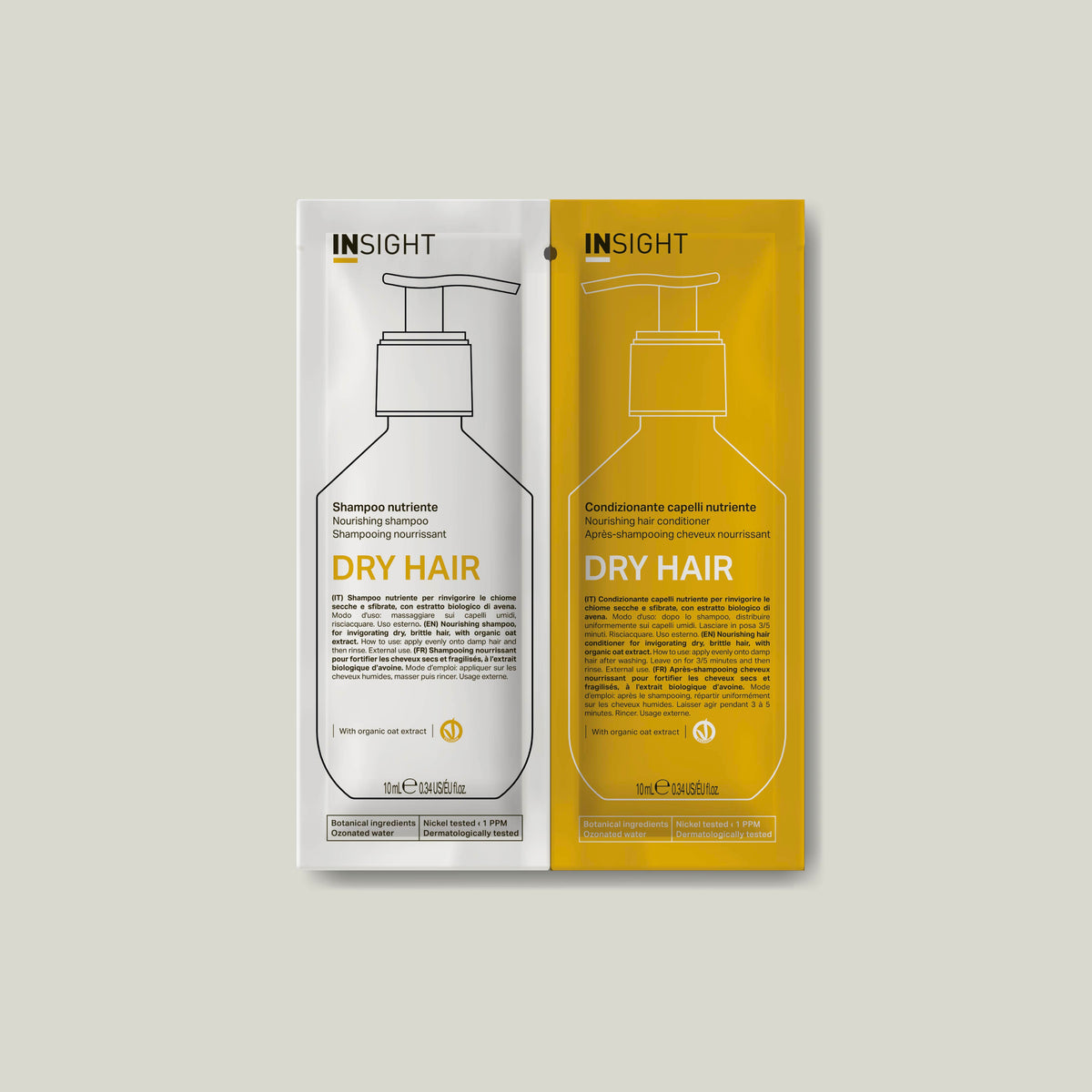 INSIGHT Dry Hair Nourishing Shampoo+Conditioner Sachets