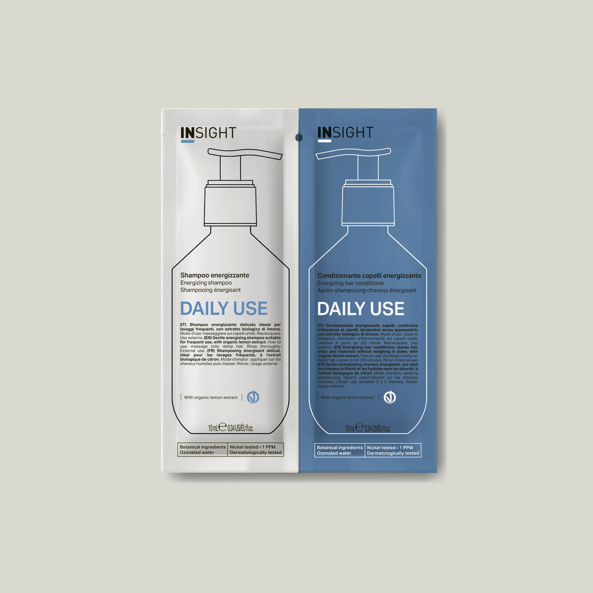 INSIGHT Daily Use Energizing Shampoo+Conditioner Sachets