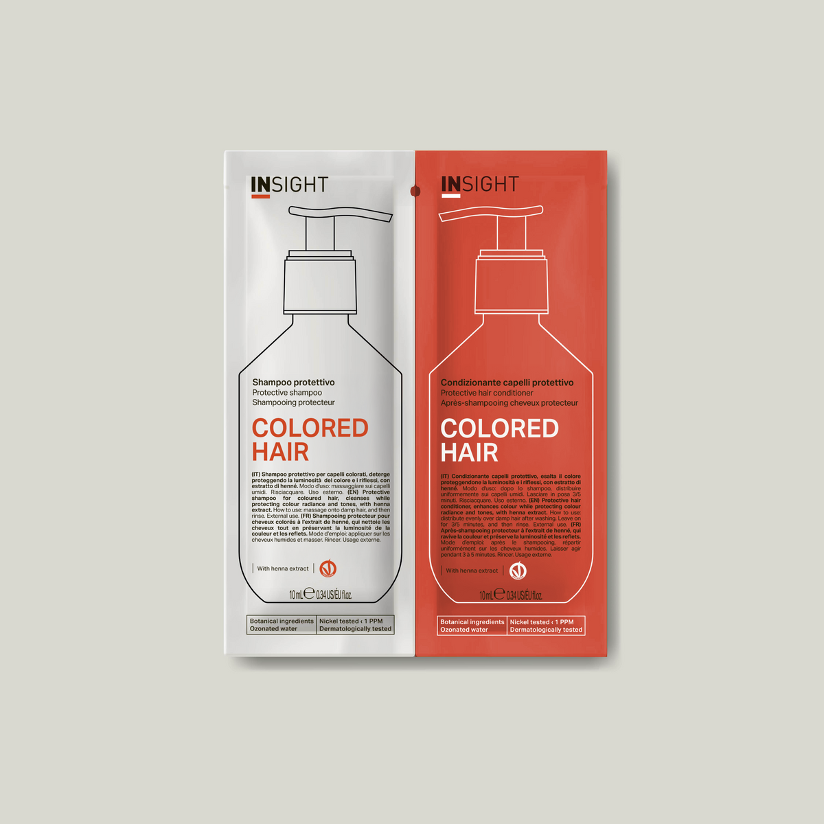 INSIGHT Colored Hair Protective Shampoo+Conditioner Sachets